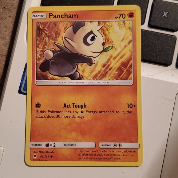 Other | Pancham 65 Pokemon Card | Poshmark